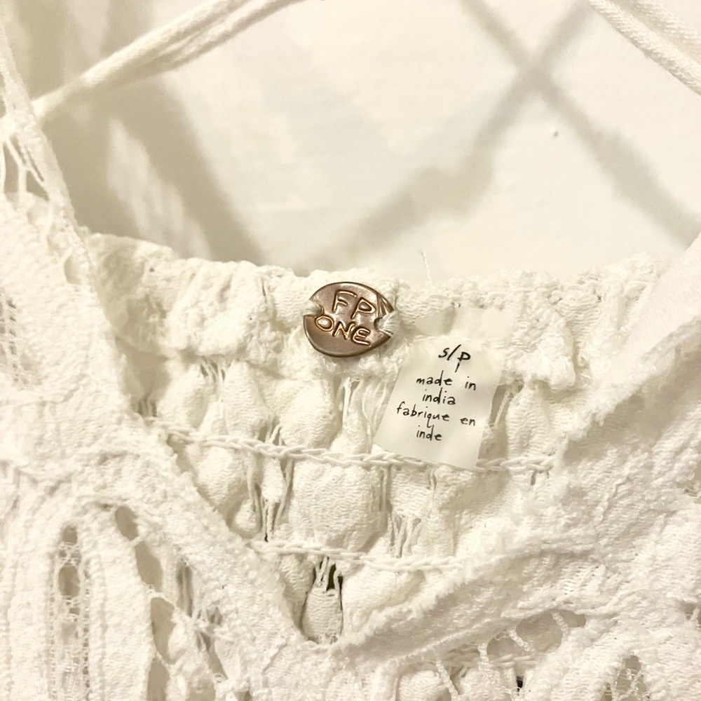 Free People One Adella Slip Dress White Small - Picture 5 of 6